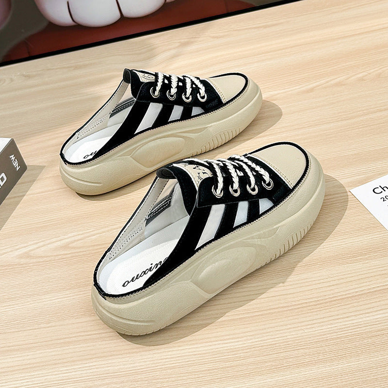 Damen Slingback Sneaker Atmungsaktives Mesh Rutschfest