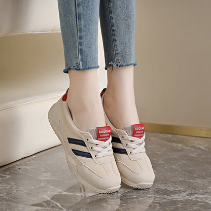 Damen Sneaker Bequeme Freizeitschuhe mit Dämpfung