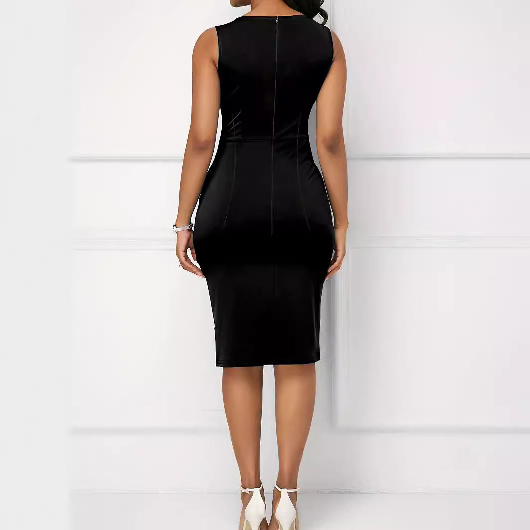 Damenkleid Blockstreifen Figurbetont Modern