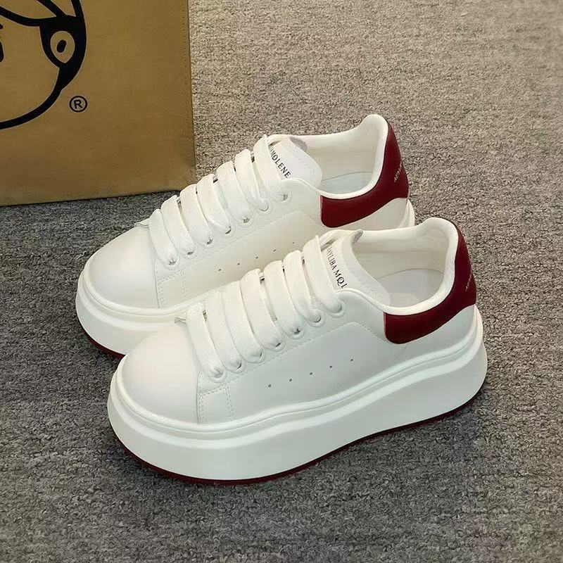 Damen Plateau Sneaker Hoch Weiches Material