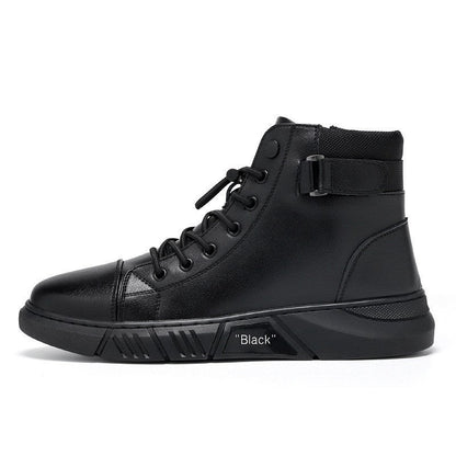 Damen Schnürboots Robustes Leder