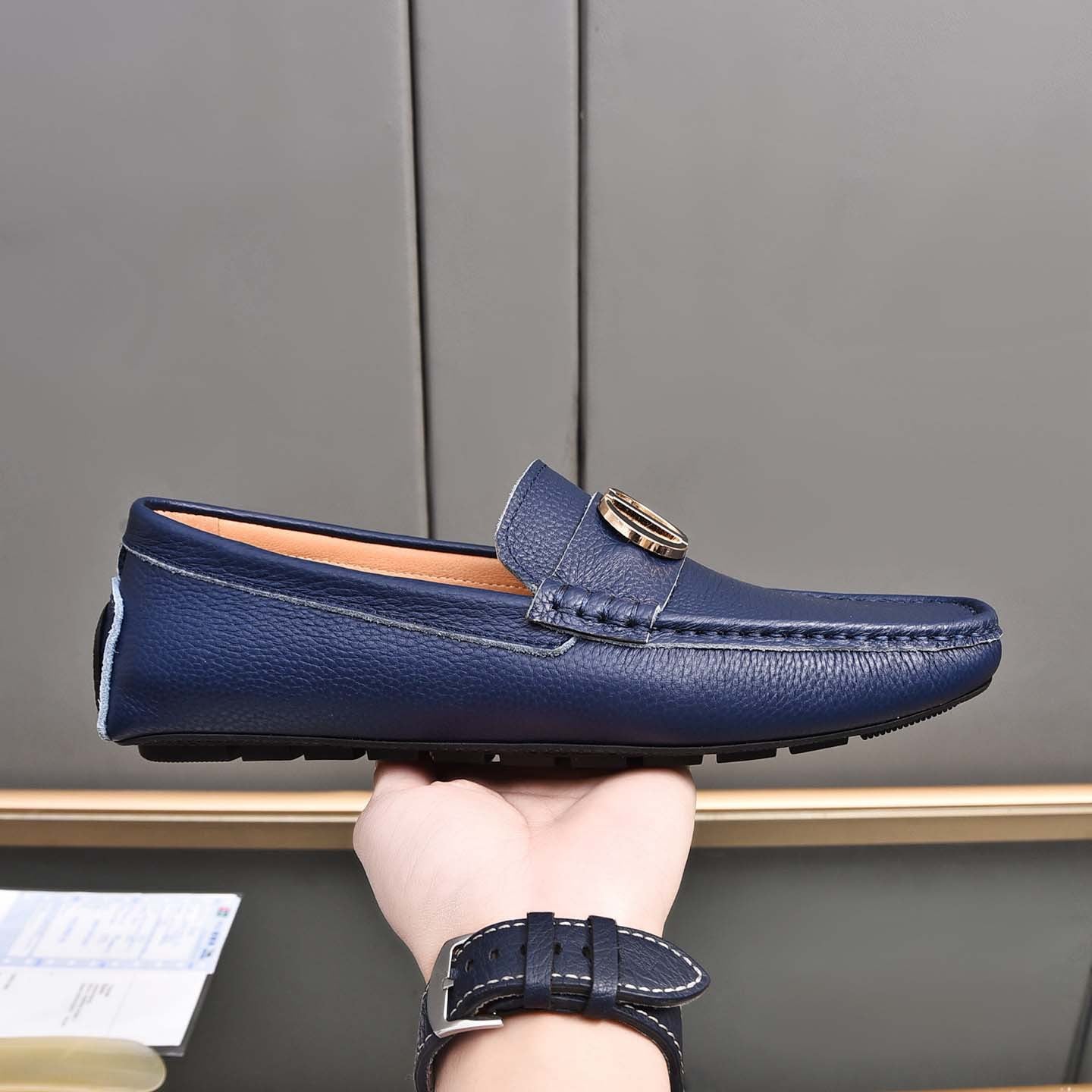 Damen Mokassins aus Leder Elegant
