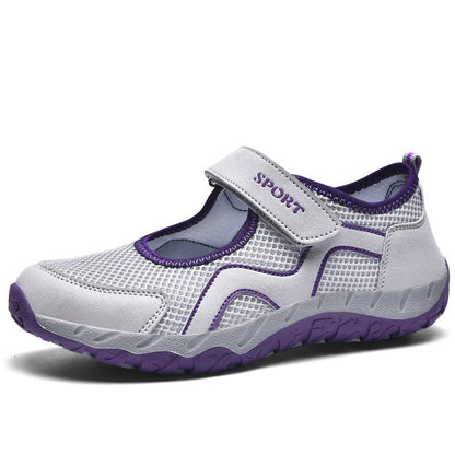 Damen Sportschuhe Sneaker Klettverschluss Bequem
