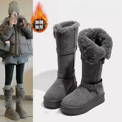 Damen Winterstiefel Weich Warm Innenfutter - Norvielle