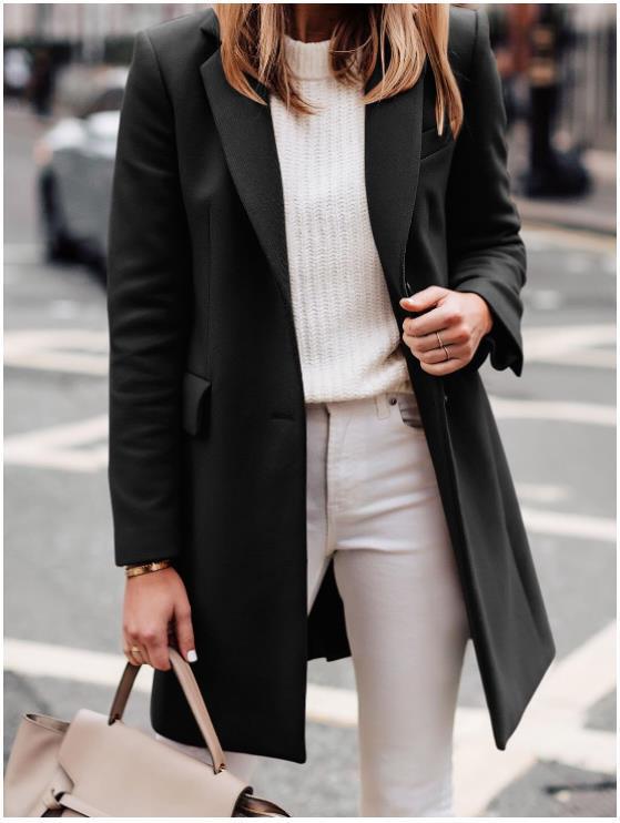 Damen Langblazer Elegant Modern