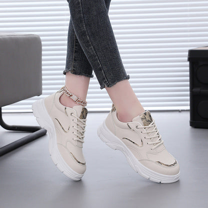 Damen Plateau Sneaker Leicht Mode Schuhe