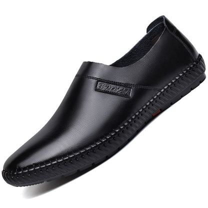 Damen Slip-On Schuhe Leder Bequem