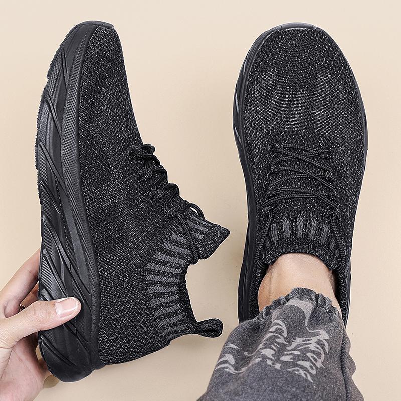 Damen Sneaker Strick Rutschfest Bequem