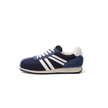 Damen Retro Sneaker Wildleder Optik