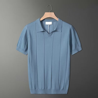Herren Poloshirt Mintgrün Retro