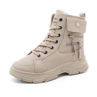 Damen Hochsneaker Mit Reißverschluss Komfortabel