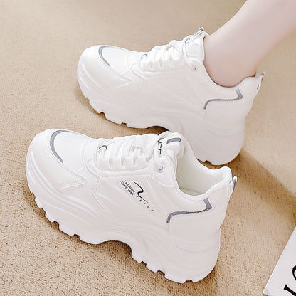 Damen Sneaker Chunky Rutschfest Atmungsaktives Material