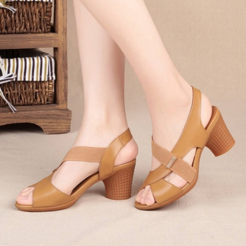 Damen Riemchensandalen Komfortabel Elegant Hochzeitsschuhe
