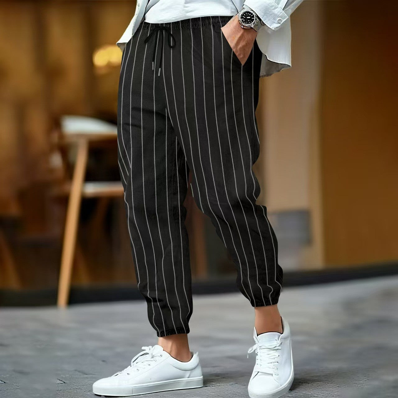 Bequeme Damen Jogginghose Elastischer Bund Slim Fit
