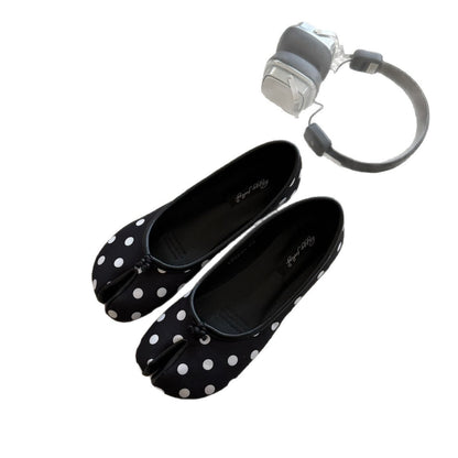 Damen Ballerinas Punktenmuster