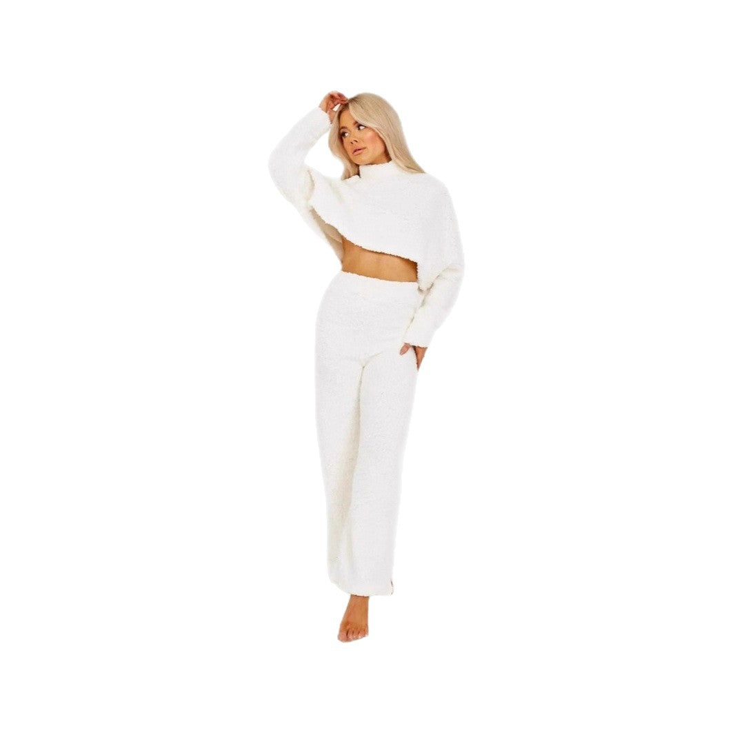 Damen Plüsch-Set Weich Warm