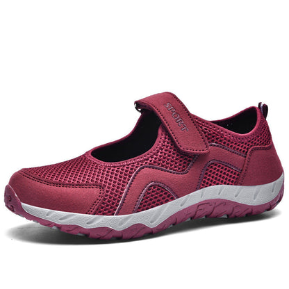 Damen Sportschuhe Sneaker Klettverschluss Bequem