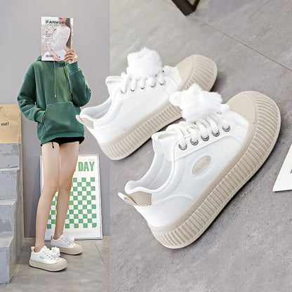Damen Sneaker Rutschfest Dekorativ Mit Pompons Sportlich - Norvielle