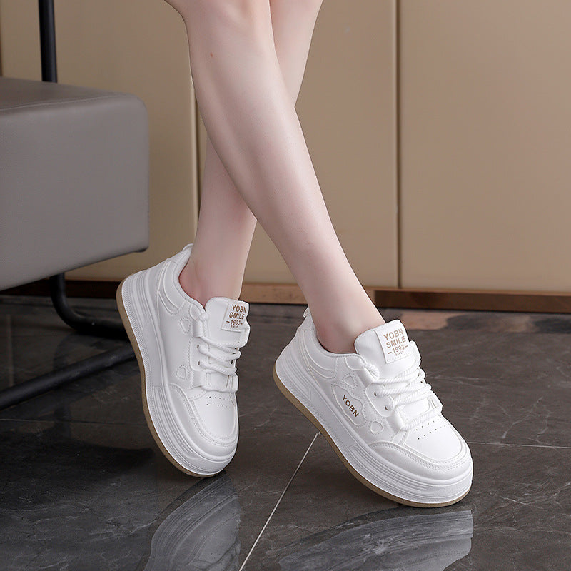 Damen Sneaker Bequem Dicke Sohlen Modisch