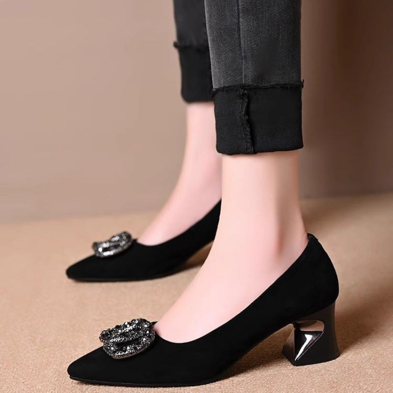 Damen High Heels Pumps Elegantes Schmuckdesign - Norvielle