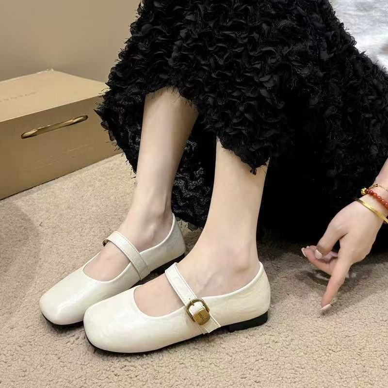 Damen Mary Jane Schuhe Elegante Schnalle