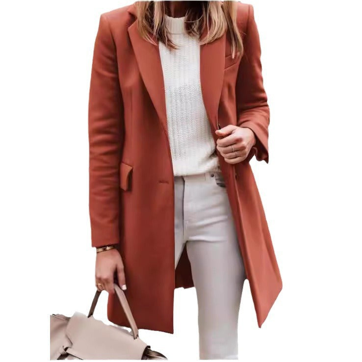 Damen Langblazer Elegant Modern