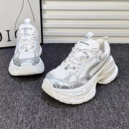 Damen Sneaker Sportlich Reflektierend Bequem ist bereits ein guter
