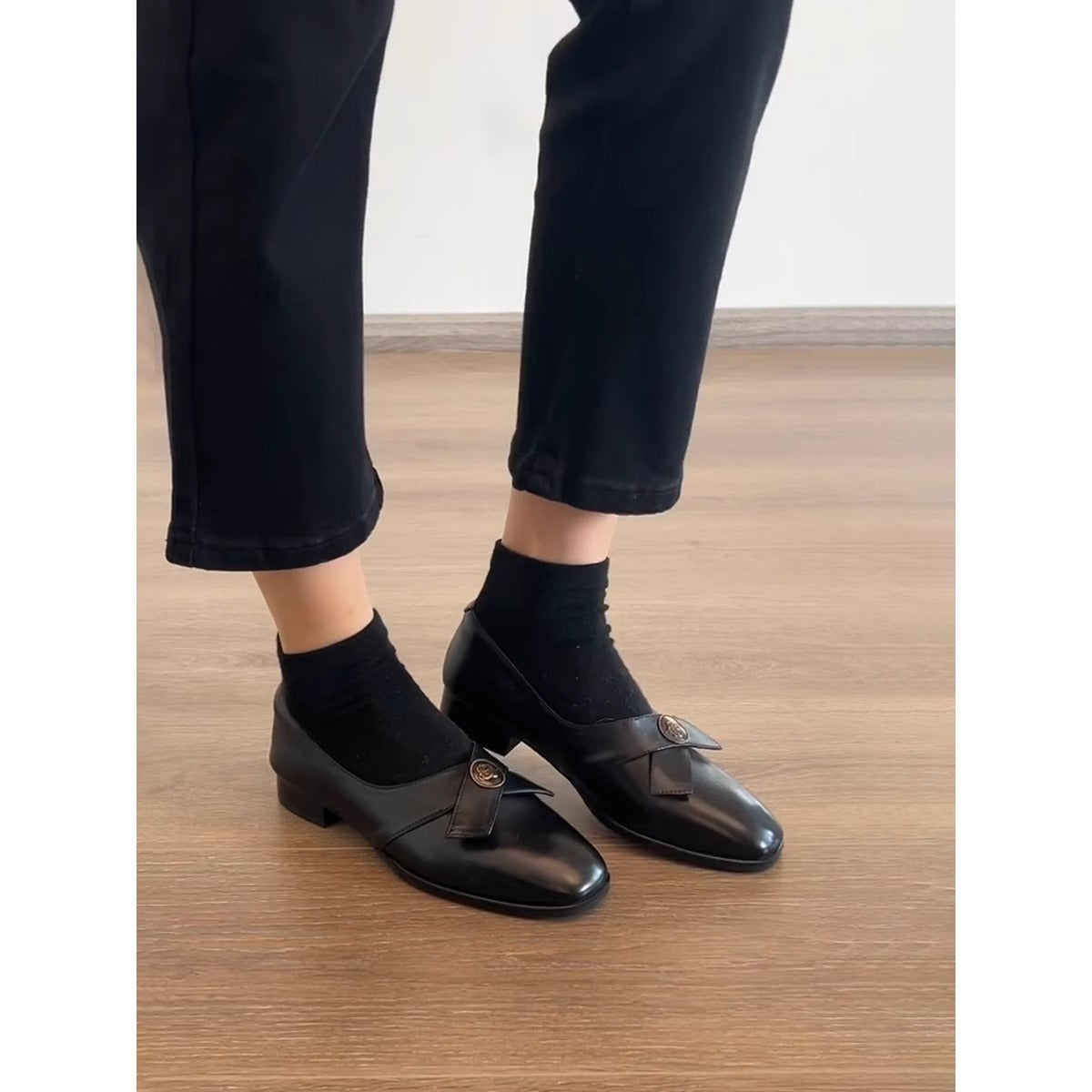 Damen Flats Elegante Riemen Schuhe