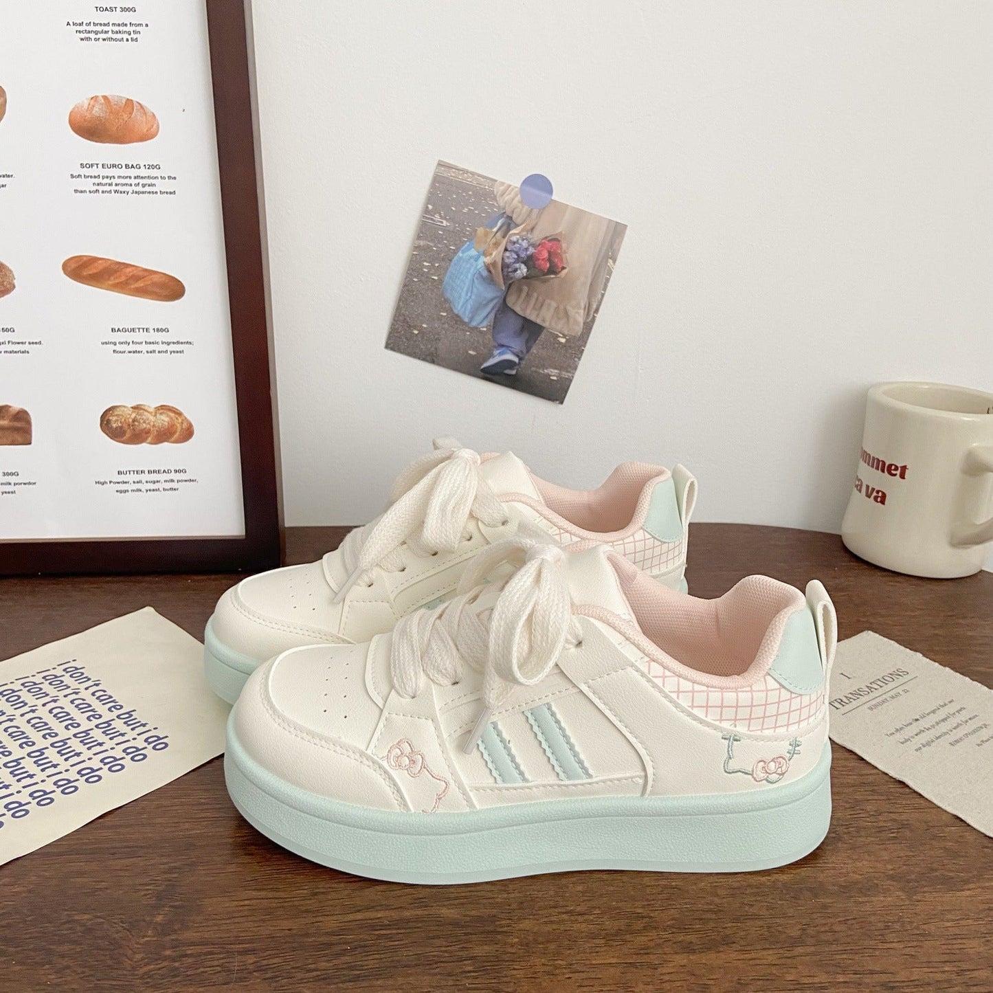 Damen Sneaker Weich Bequem Sportlich