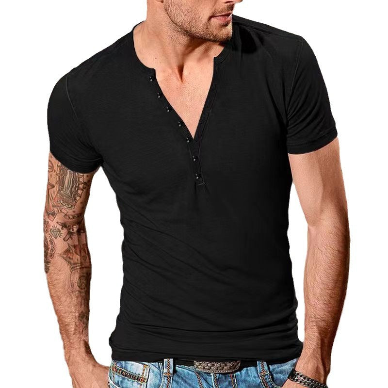 Herren T-Shirt Kurzarm Weiche Baumwolle