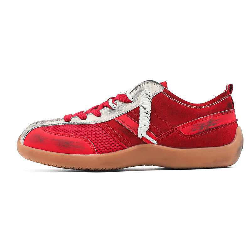 Damen Sneaker Sportlich Atmungsaktives Mesh Schnürbar