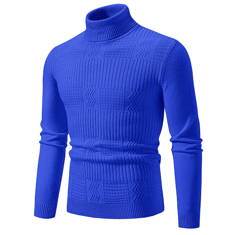 Herren Rollkragenpullover Modernes Strickdesign Elegantes Design