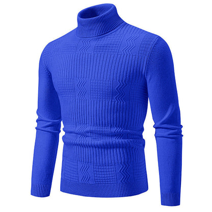 Herren Rollkragenpullover Modernes Strickdesign Elegantes Design