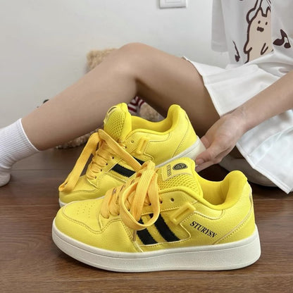 Damen Schnürschuhe Sneaker Sportlich Bequem