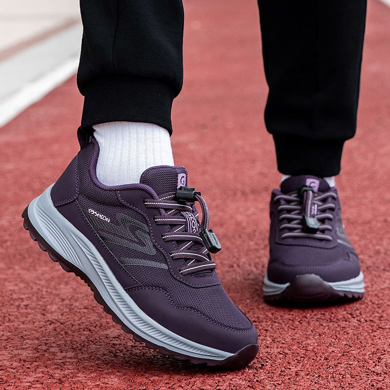 Damen Sneaker Schnellverschluss Sportlich
