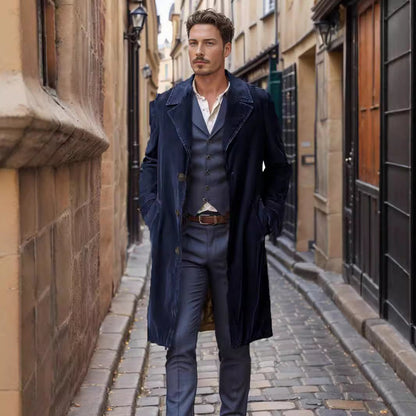 Herren Wollmantel Elegantes Design