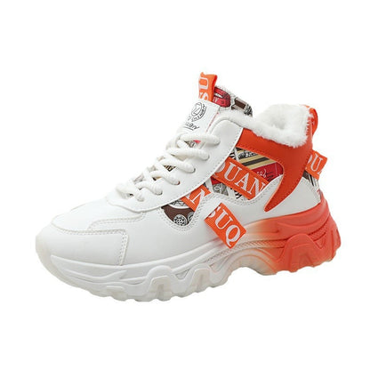 Damen High- Sneaker Warmfleece