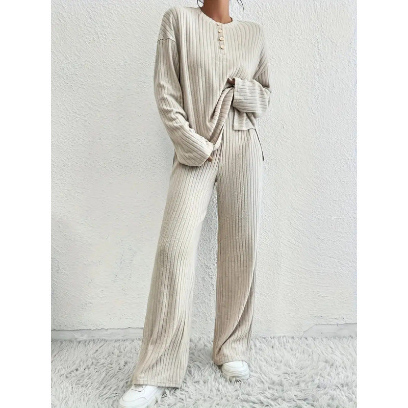 Damen Jersey Anzug Bequem Relaxed