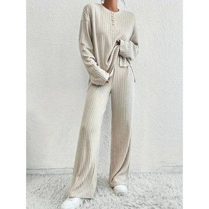 Damen Jersey Anzug Bequem Relaxed
