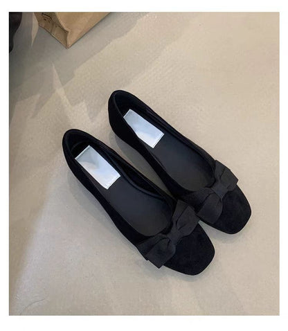 Damen Ballerinas Elegant Schleifen Komfortschuhe