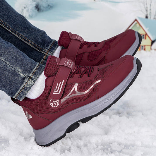 Damen Sportschuhe Schnür-Sneaker Warm Isoliert Rutschfest - Norvielle