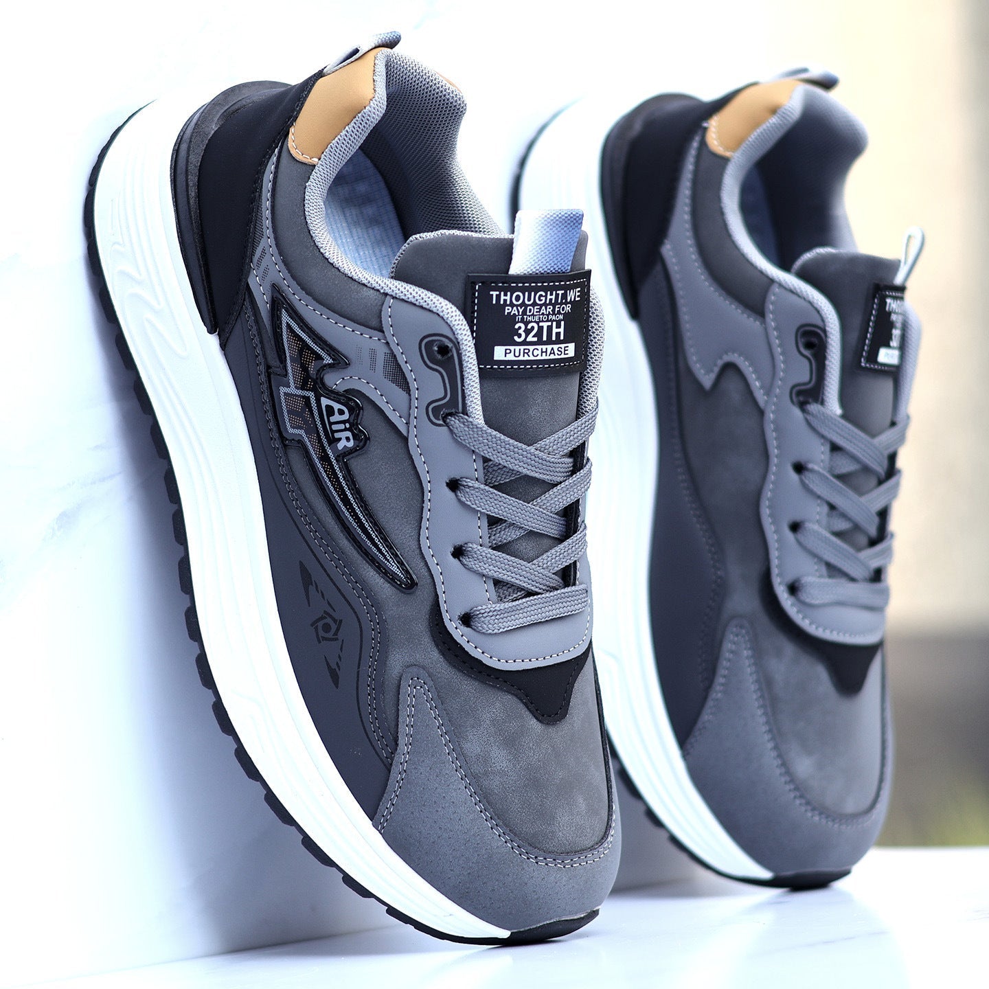 Damen Laufschuhe Atmungsaktives Mesh Freizeit Schwarz - Norvielle