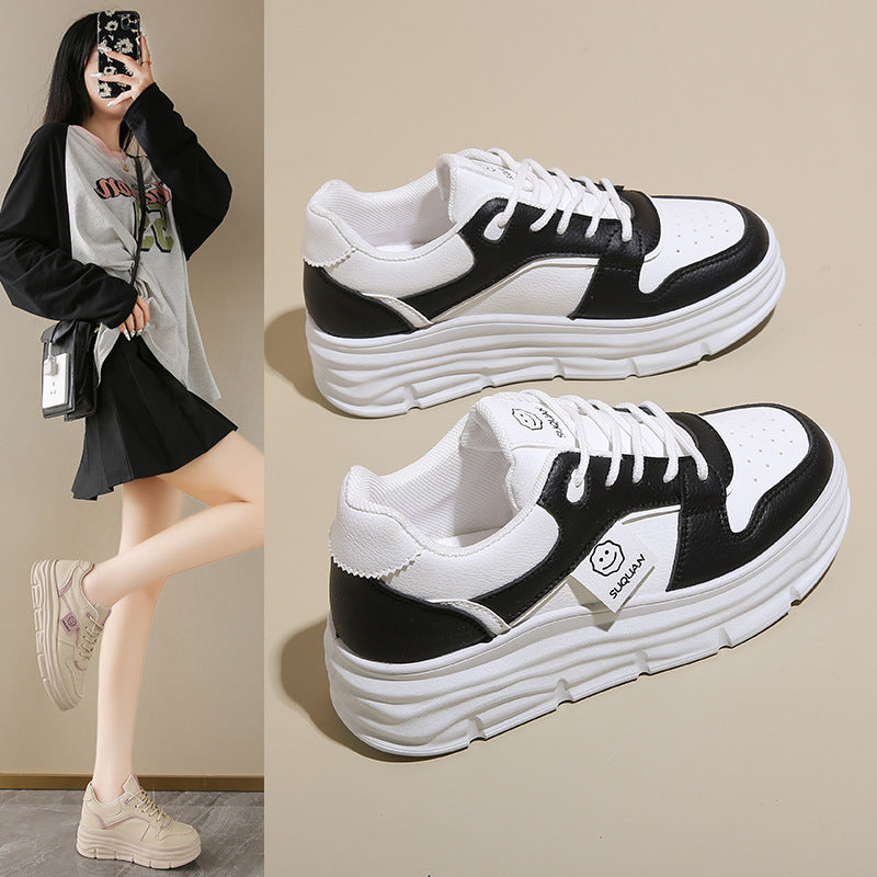 Damen Plattformsneaker Hoch Mit Polsterung - Norvielle