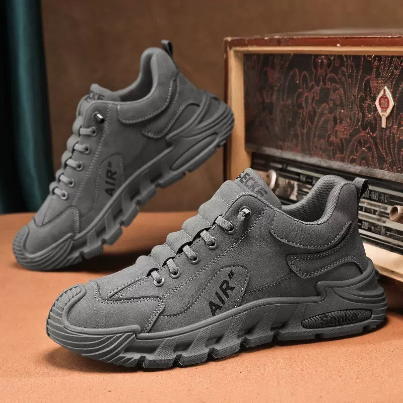 Damen Sneaker Bequem Luftpolsterung Schwarz - Norvielle