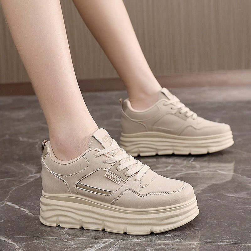 Damen Plateau Sneaker Hoch atmungsaktiv mit Dämpfung