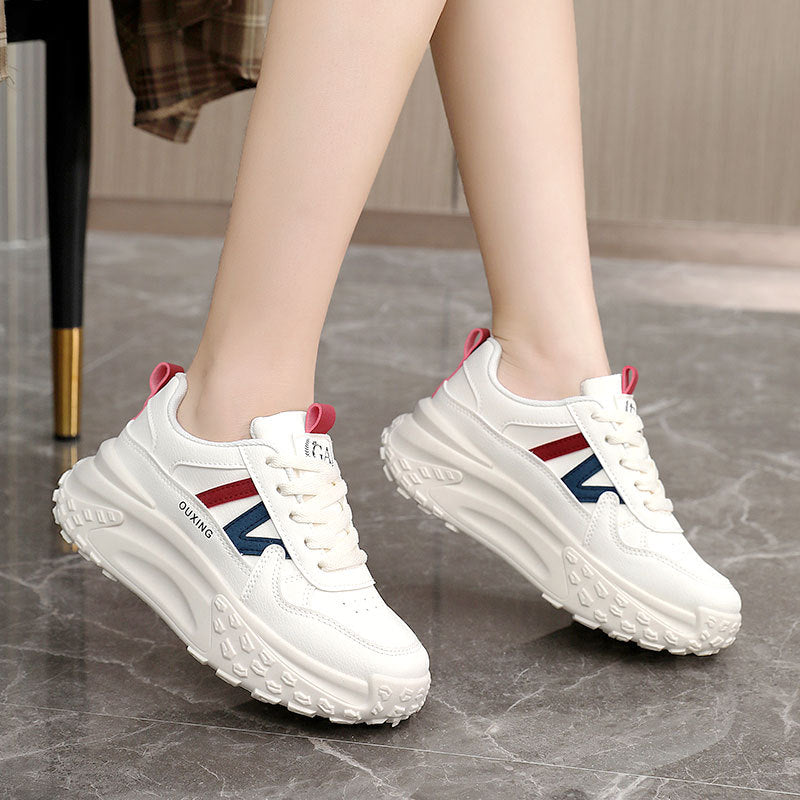Damen Chunky Sneaker Bequem Dämpfend