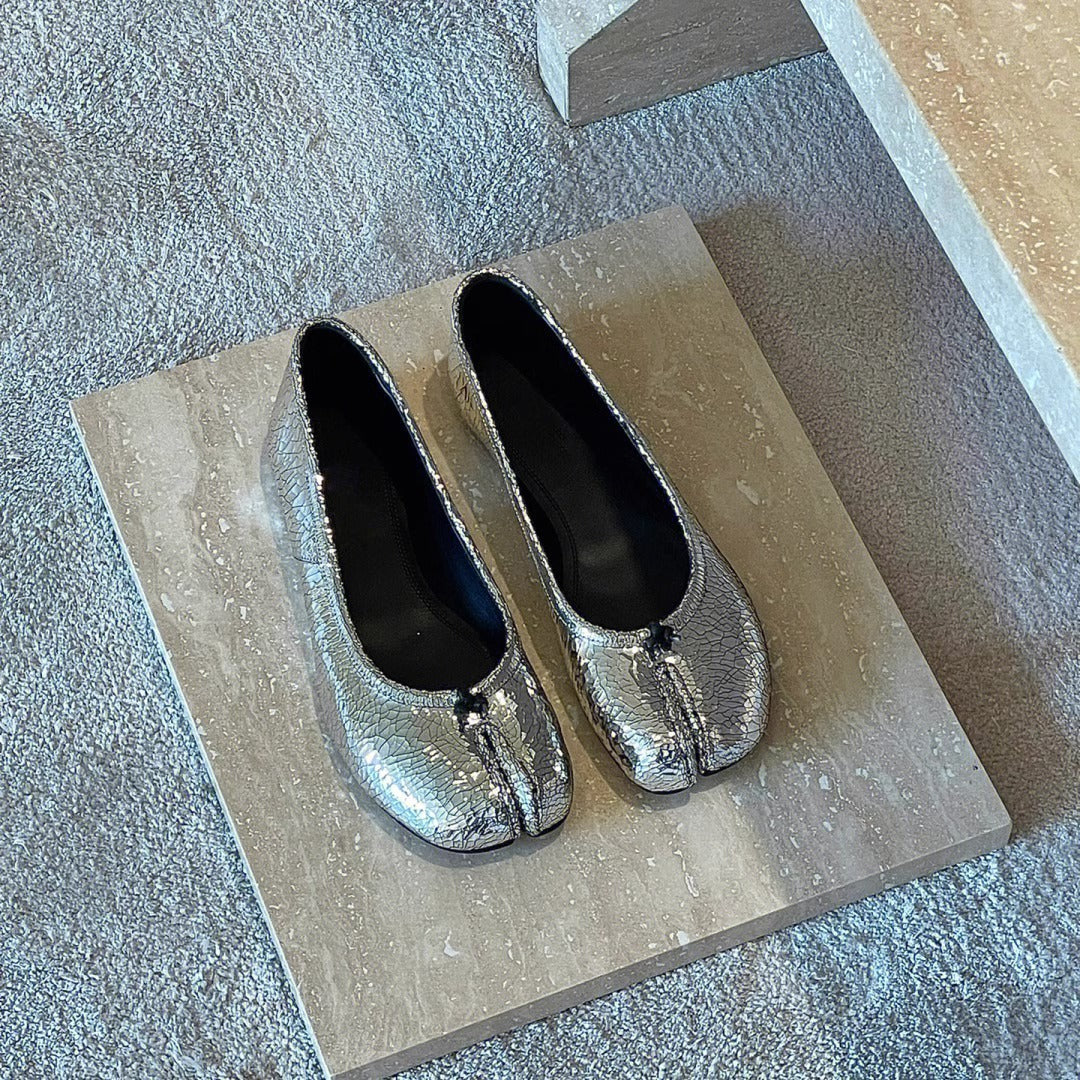 Damen Ballerinas Komfortschuhe Bequem Elegant
