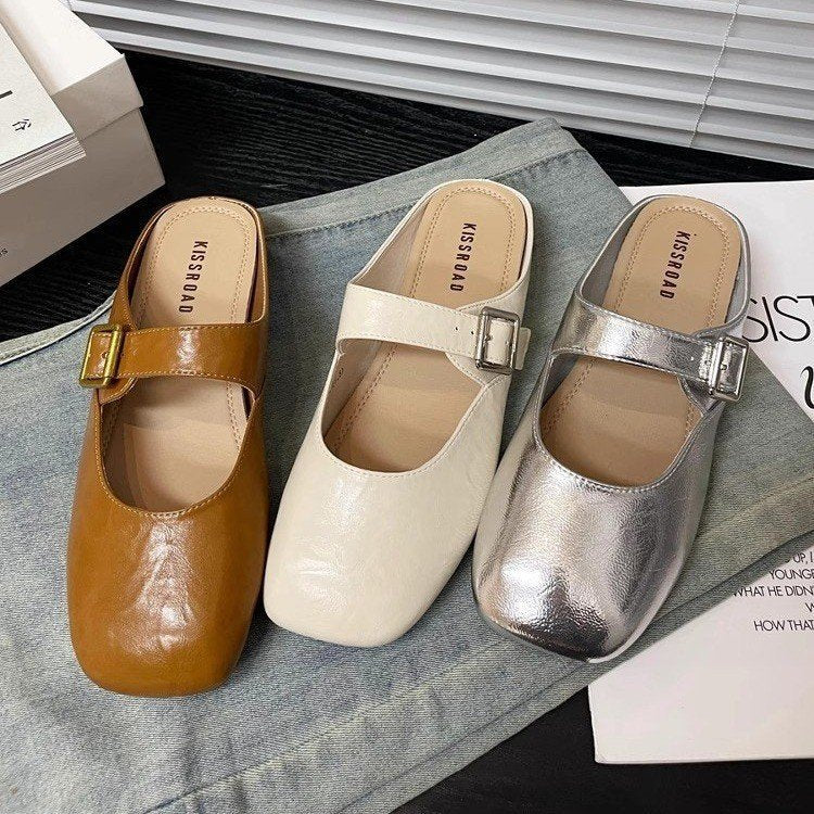 Damen Mary Jane Schuhe Bequem Verstellbarer Riemen