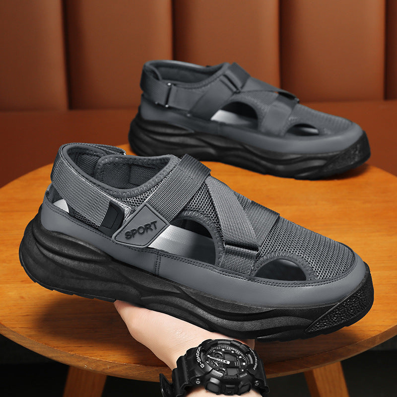 Damen Sport Sandalen Atmungsaktives Leder Robust