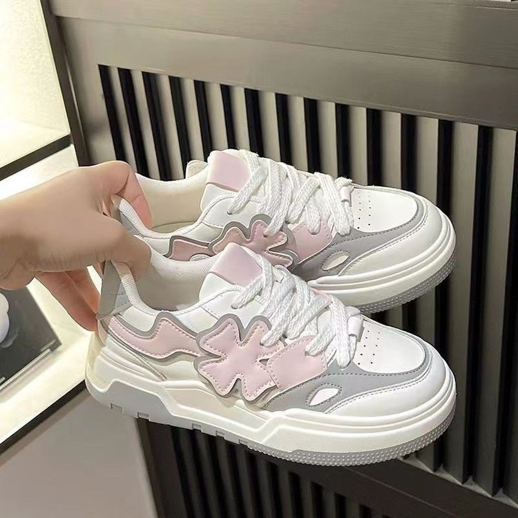 Damen Sneaker Sportlich Flexibel Weiss